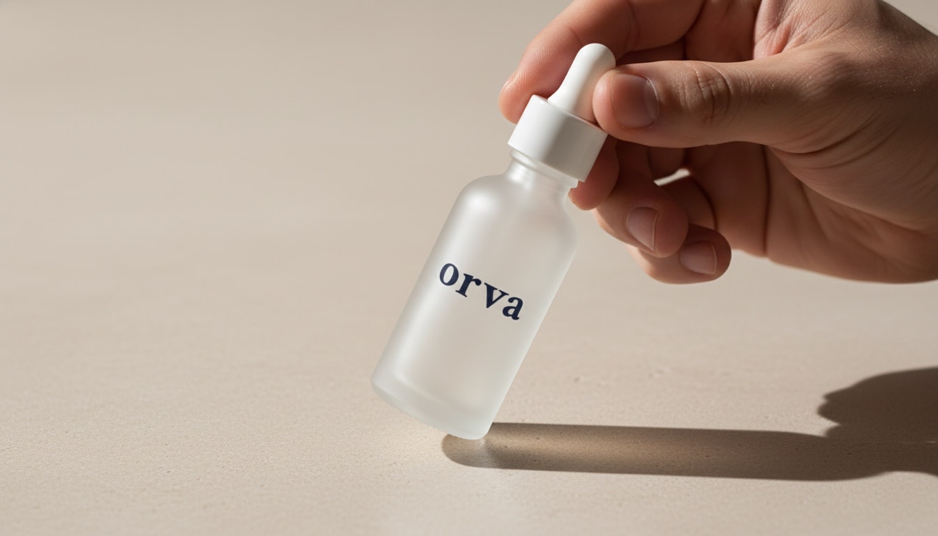 orva individuelles Haarausfall-Serum in der Anwendung